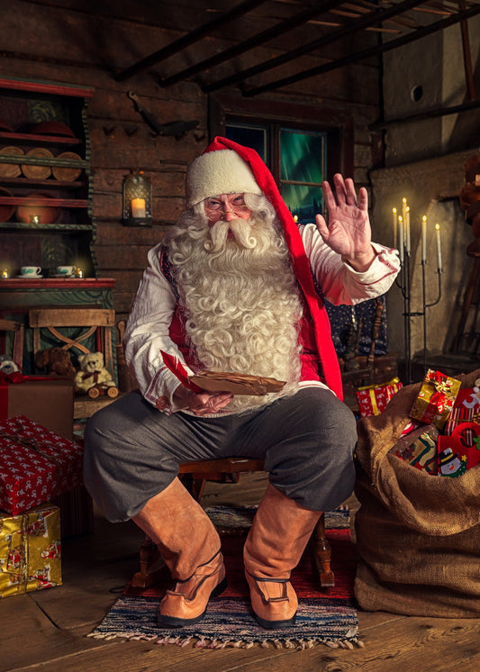 Joulupukin henkilökohtainen videotervehdys